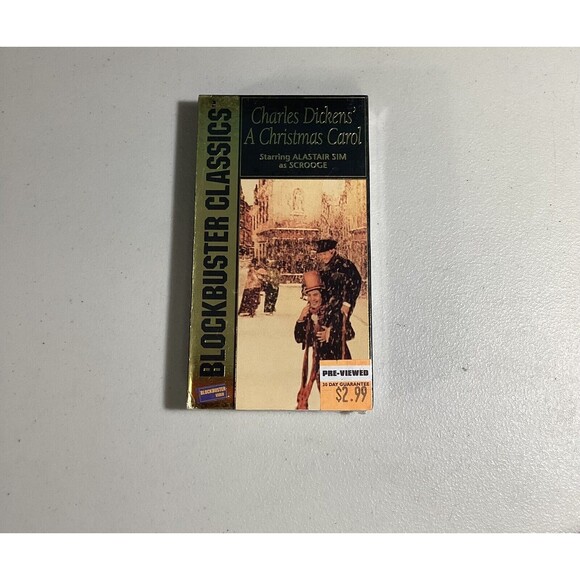 Blockbuster Classics Charles Dickens' A Christmas Carol VHS Tape 1993 - Picture 2 of 5